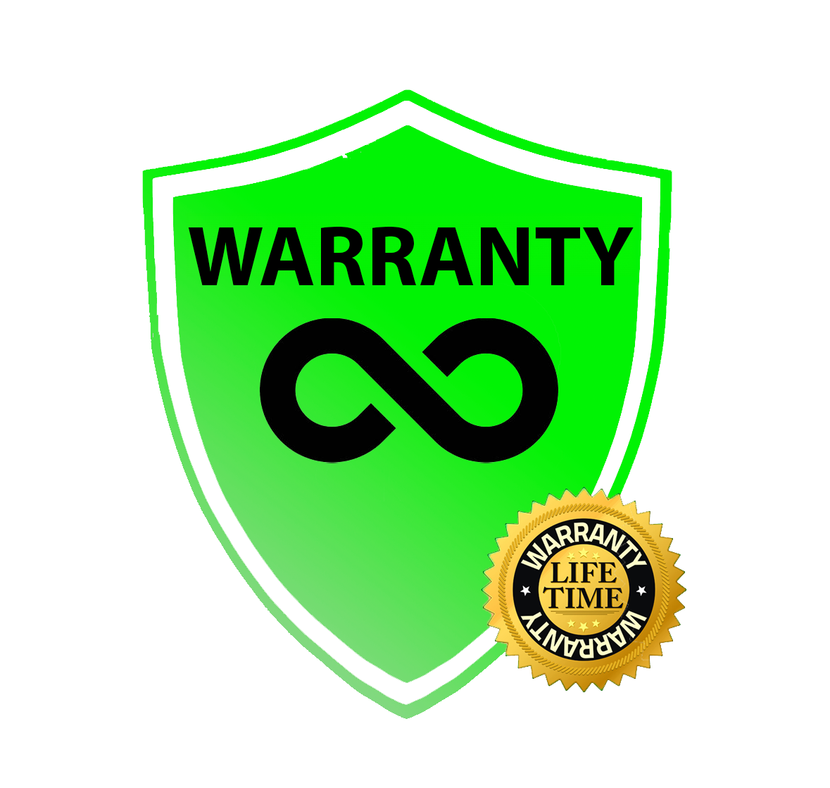Levenslange garantie op uw product.